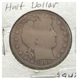 1905 BARBER HALF DOLLAR