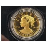 AMERICAN LIBERTY 225TH ANNIV. 1 OZ FINE GOLD COIN