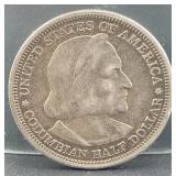 1892 COLOMBIAN EXPO HALF-DOLLAR W/ COA