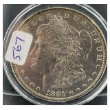1881-O MORGAN SILVER DOLLAR
