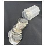 ROLL OF (20) 1 OZ SILVER BUFFALO ROUNDS