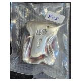 LHB 1.92 OZ SKULL SILVER BLOCK .999 FINE SILVER