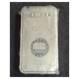 GEIGER 10 OZ SILVER BAR .999 FINE SILVER