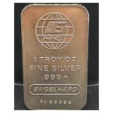 ENGELHARD 1 OZ SILVER INGOT