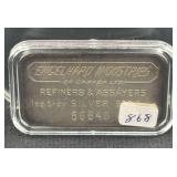 ENGELHARD 1 OZ SILVER INGOT