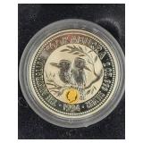 1994 2 OZ AUSTRAILIAN KOOKABURRA SILVER ROUND