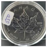 2010 CANADIAN 1 OZ SILVER MAPLE LEAF