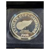 1998 STANLEY CUP CHAMPIONS DETROIT RED WINGS 1 OZ