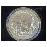 2011 MONTANA GLACIER NATL PARK 5 OZ SILVER ROUND