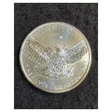 1999 CANADA OWL SILVER COIN 1 OZ