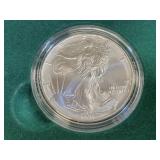 1995 SILVER EAGLE W/ BOX & COA