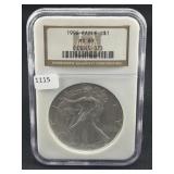 1996 SILVER EAGLE NGC: MS69