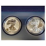 2013 AMERICAN EAGLE WESTPOINT 2 COIN SILVER SET