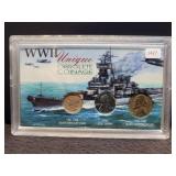 WORLD WAR II UNIQUE OBSOLETE COINAGE