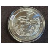 2016 ILLINOIS SHAWNEE 5 OZ SILVER ROUND - NO BOX