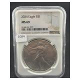 2024 SILVER EAGLE NGC: MS69