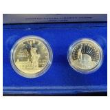 1986 LIBERTY 2 COIN SET