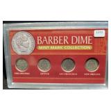 BARBER DIME MINT MARK COLLECTION