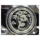 1995 CHINA 1/10 OZ PLATINUM PANDA COIN