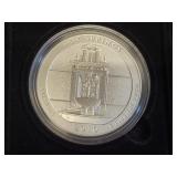 2010 ARKANSAS HOT SPRINGS 5 OZ SILVER ROUND