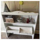 CHINA CABINET TOP W/ASST. ITEMS