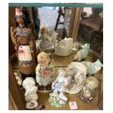 ASSORTED FIGURINES - ANIMAL, CHILDREN, ECT.