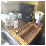 ASST. KITCHEN ITEMS: BUNN COFFEE MAKER,