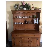 HEYWOOD WAKEFIELD CHINA HUTCH 54X20X72
