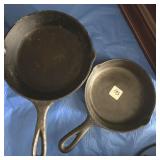 2 CAST IRON SKILLETS