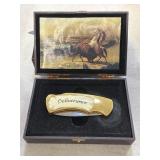 "DELIVERANCE" NATIVE AMERICAN THEMED POCKET KNIFE-