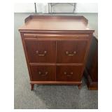 MAHOGANY NIGHT STAND - SMALL DRAWER OVER DOUBLE