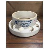 UHL POTTERY - "THE UCO FEEDER" CHICKEN