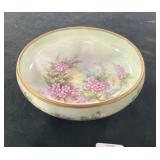 5" PORCELAIN HAND PAINTED PIN DISH BY BELLE STEELE