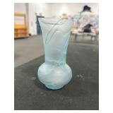 6" GLASS ROCKS HAND BLOWN VASE
