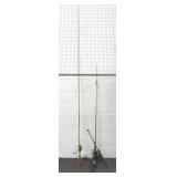 FISHING GEAR: 3 ROD AND REELS, LURES AND FLIES