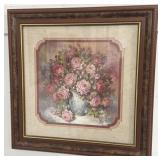 STILL LIFE FLORAL PRINT BY JULIA CRAINER - FRAMED-