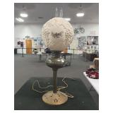 BANQUET LAMP - CONVERTED FROM OIL TO ELECTRICITY -