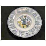 14" HAND PAINTED ITALIAN CERAMIC BOWL