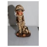 Vintage Figurine of a boy with a dog