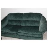 Suede Leather Couch 90in long