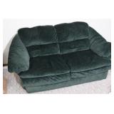 Suede Leather Love Seat