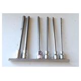 6 PC SNAP ON 3/8 IN HEXKEY SOCKET SET