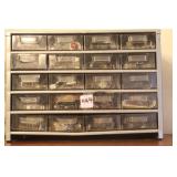 ORGANIZER DRAWERS WITH RADIO PARTS ETC