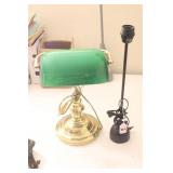 TWO VINTAGE DESK LAMPS WORKING