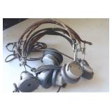 3 PR VINTAGE HEADSETS