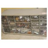 ORGANIZER DRAWERS WITH RADIO PARTS ETC