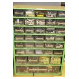 ORGANIZER DRAWERS WITH RADIO PARTS ETC