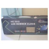 NEW IN BOX LED NUMBER CLOCK