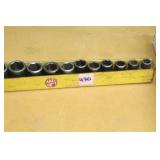 (13) PC MAC 1/2" DRIVE IMPACT SOCKET SET