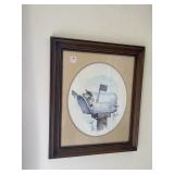 3 PC. ELGIN QUARTZ CLOCK, MAILBOX PRINT & SHIP
